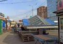 В Голосеевском районе возле метро убрали стихийный рынок