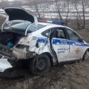 Соцсети: в Татарстане экипаж ДПС попал в серьезную аварию
