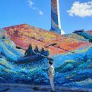 Кремлевскую набережную в Казани украсили новым граффити