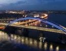 Обнародовали видео, как подсветили Подольско-Воскресенский мост