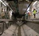 На стройплощадке метро на Виноградарь уже перенесли инженерные сети (видео)