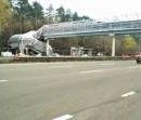 Пешеходный мост через Броварской проспект открыли