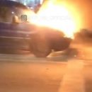 На проспекте Победы в Казани сгорела машина
