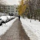 В Соломенском районе появились «теплые» тротуары (фото)