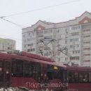 Очевидцы: два трамвая в Казани столкнулись лоб в лоб