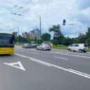 На Харьковском шоссе запустили выделенную полосу для движения транспорта