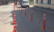 Улицу Грушевского защитили от неправильной парковки Улицу Грушевского защитили от неправильной парковки