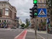В Киеве установили светофоры для движения велосипедистов