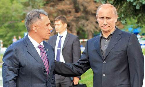 Путин заявил, что поддержит Минниханова в выдвижении на третий президентский срок Путин заявил, что поддержит Минниханова в выдвижении на третий президентский срок