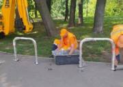 В Киеве построили новые велопарковки