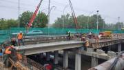Движение на Борщаговском мосту восстановят в начале сентября (фото) Движение на Борщаговском мосту восстановят в начале сентября (фото)