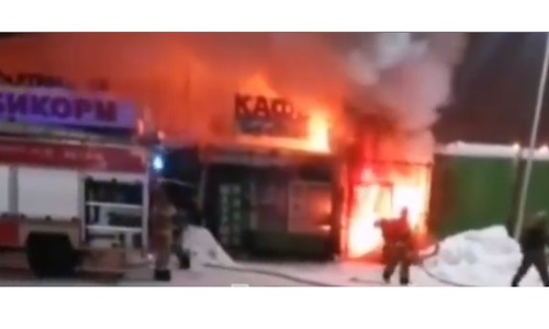 Шаурма с огоньком: в Казани сгорели киоск и ларек