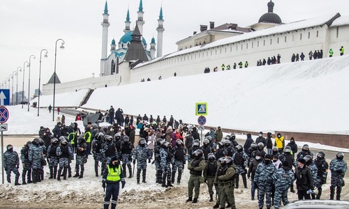 Официально: по данным МВД в Татарстане в протестах приняли участие более 600 человек