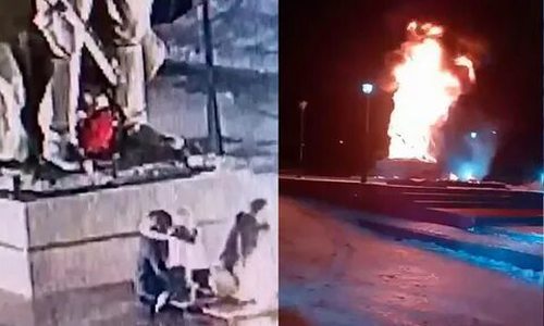 Еще три уголовных дела возбудили после того, как в Заинске сожгли памятник Воину-освободителю