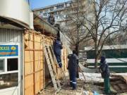 В Святошинском районе убирают МАФы В Святошинском районе убирают МАФы