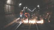 В киевском метро меняют рельсы