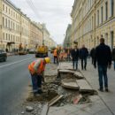 Ремонт тротуаров сузит Невский проспект примерно на месяц